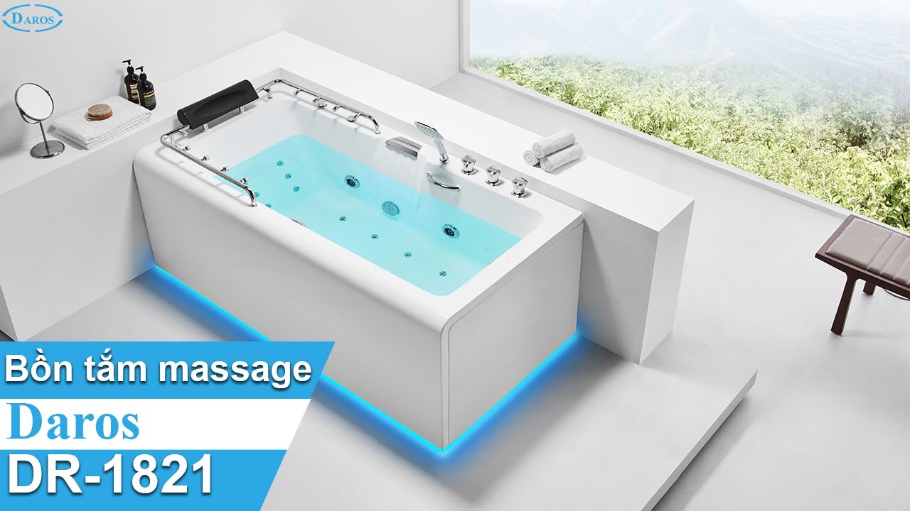 Bồn tắm massage Daros DR-1821: Cái nhìn mới về giá trị sống đích thực #bontam