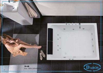 Bồn tắm massage âm sàn Daros DR 16-46 Bồn tắm massage âm sàn Daros DR 16-46