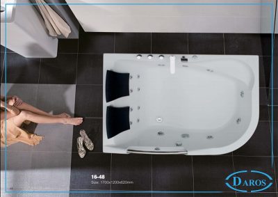 Bồn tắm massage âm sàn Daros DR 16-48 Bồn tắm massage âm sàn Daros DR 16-48