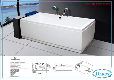 Bồn tắm massage Daros HT-53 Bồn tắm massage Daros HT-53