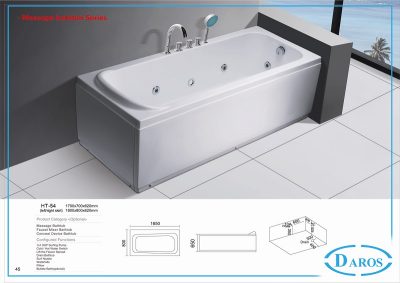 Bồn tắm massage Daros HT-54 Bồn tắm massage Daros HT-54