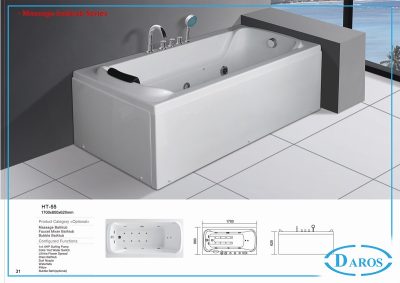 Bồn tắm massage Daros HT-55 Bồn tắm massage Daros HT-55
