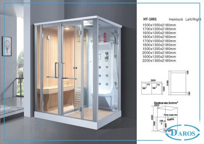 Phòng xông hơi khô kết hợp ướt Daros HT-1001