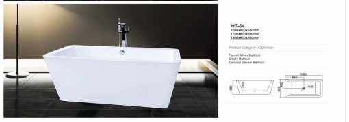 Bồn tắm ngâm nghệ thuật Daros HT-64 Bồn tắm ngâm nghệ thuật Daros HT-64