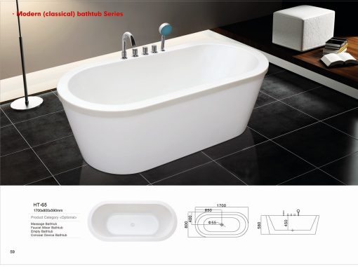 Bồn tắm ngâm nghệ thuật Daros HT-65 Bồn tắm ngâm nghệ thuật Daros HT-65