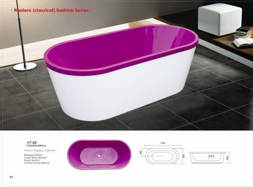 Bồn tắm ngâm nghệ thuật Daros HT-69 Bồn tắm ngâm nghệ thuật Daros HT-69