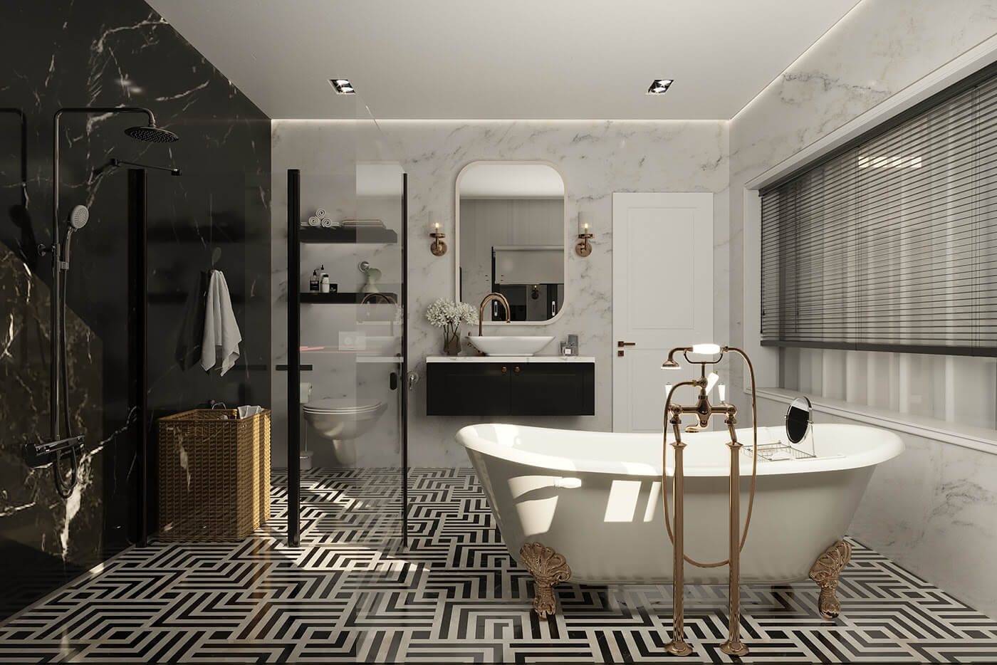 Top 50 mẫu phòng tắm luxury đẹp nhất