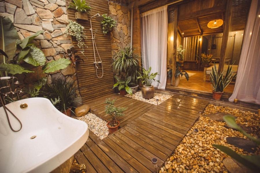 Phòng tắm phong cách đồng quê