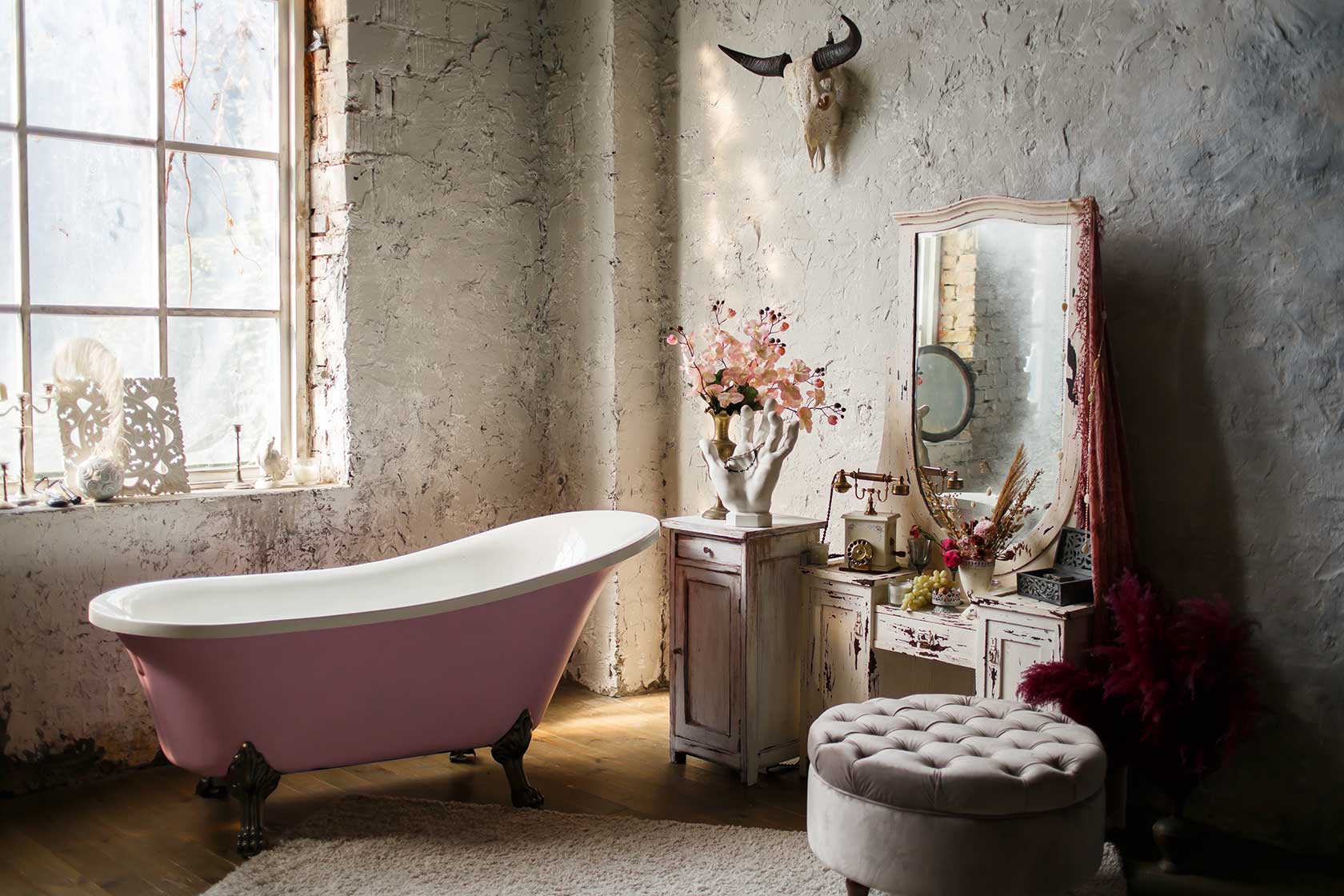 Phòng tắm vintage