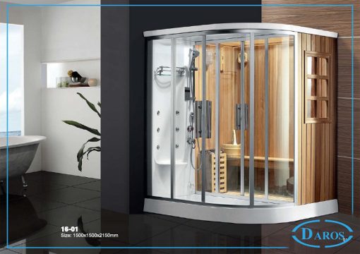 Phòng xông hơi khô kết hợp ướt Daros DR 16-01
