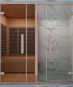 Phòng xông hơi khô kết hợp vách kính tắm Daros DR-9009 Phòng xông hơi khô kết hợp vách kính tắm Daros DR-9009