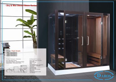 Phòng xông hơi khô kết hợp ướt Daros HT-04