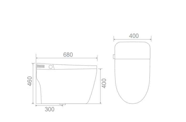 Bồn cầu thông minh Daros DR-DT01